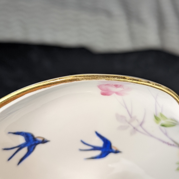 Antique Noritake Morimura Nippon Hand Painted Dish With Gold Gilt Handle - Picture 6 of 10